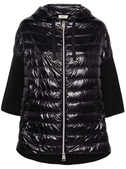 Contrast-Panel Padded Jacket
