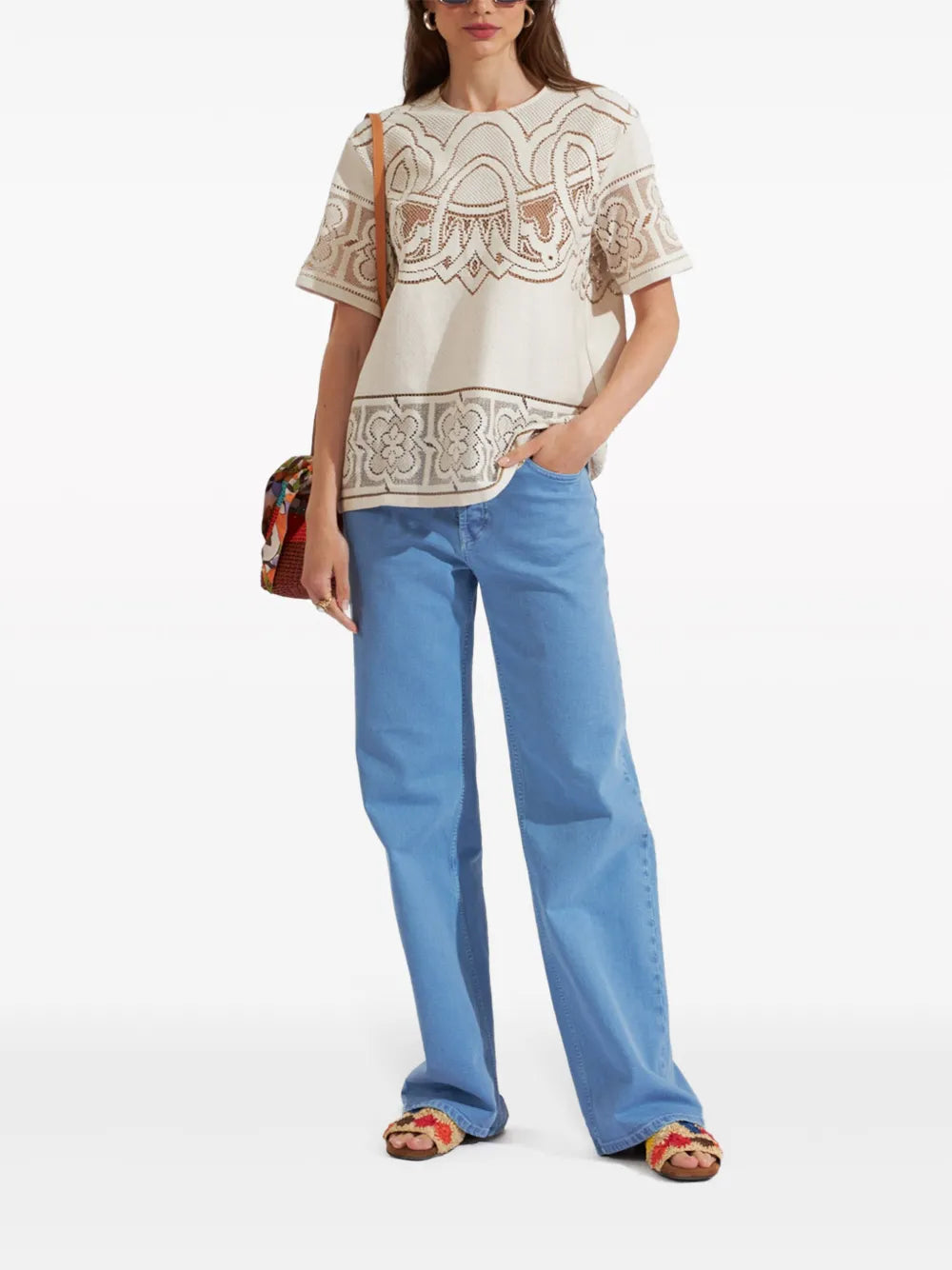 Lacey House Embroidered T-Shirt