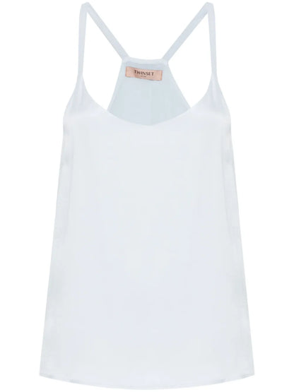 Sleeveless Satin Top