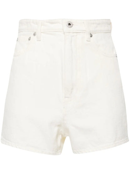 High-Rise Cotton Shorts