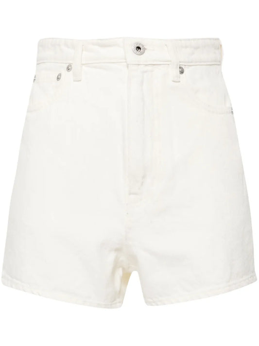 High-Rise Cotton Shorts