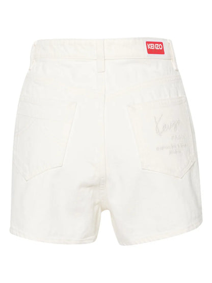 High-Rise Cotton Shorts