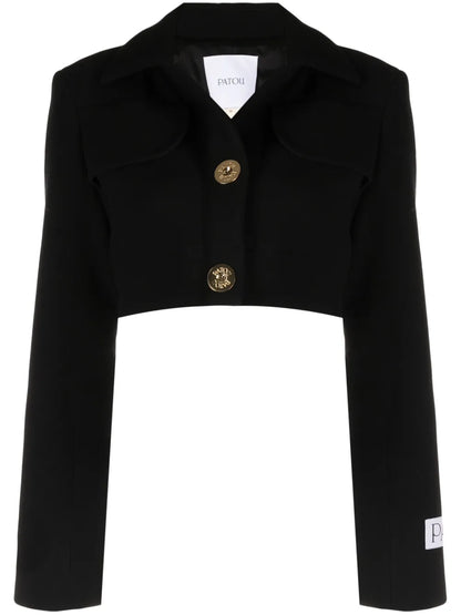 Cropped Wool Blazer