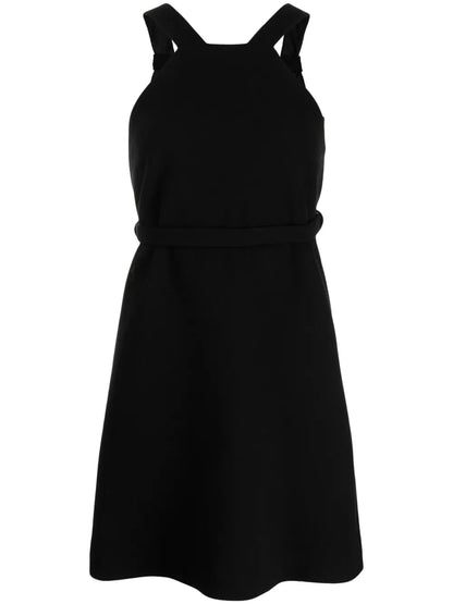 Halterneck Wool Minidress