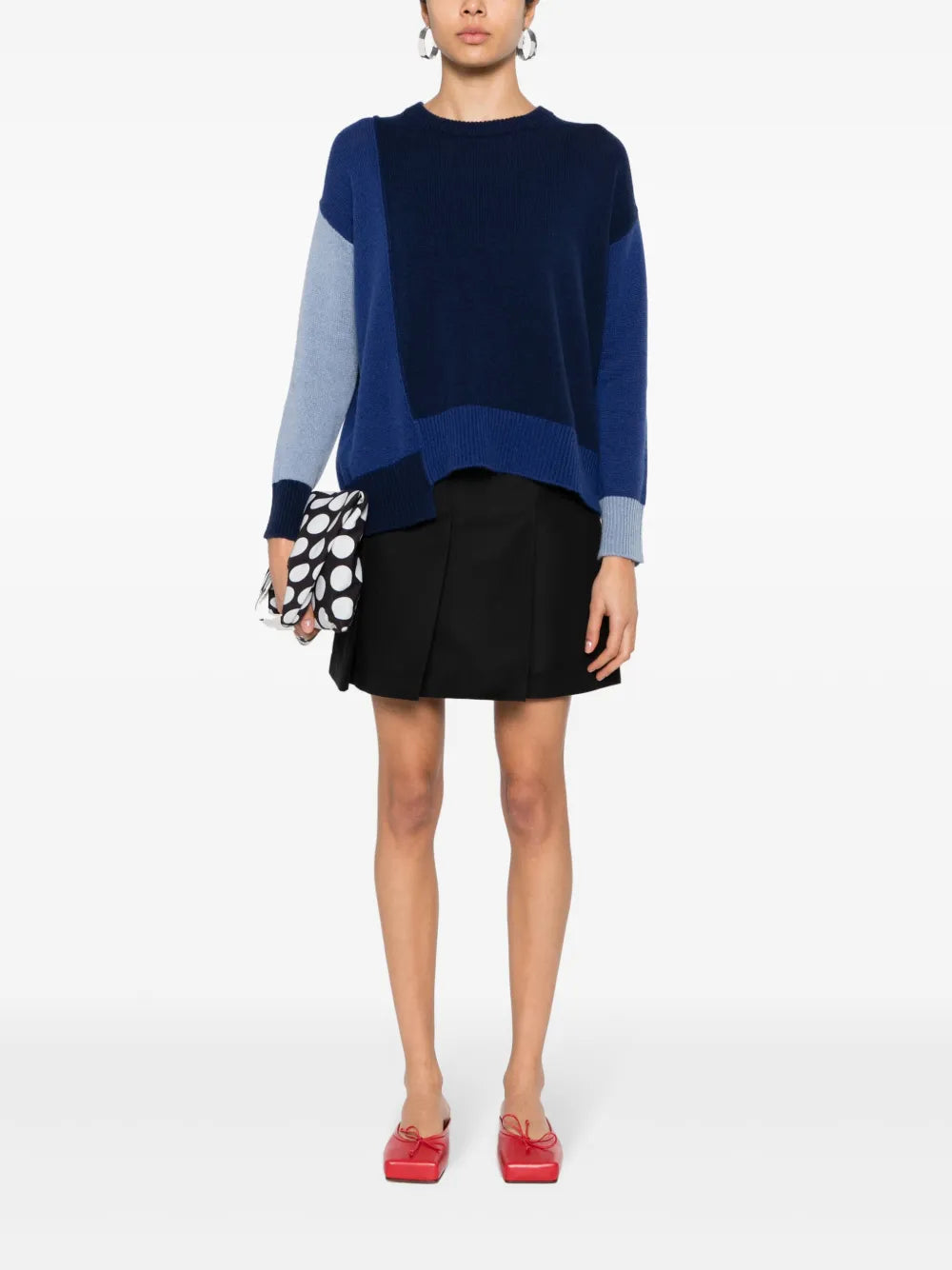 Pleated Cotton Skirt