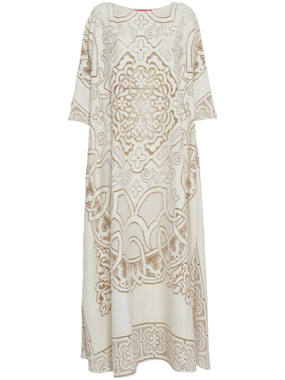 Muumuu Embroidered Maxi Dress