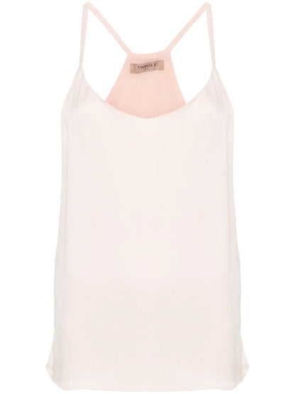 Sleeveless Satin Top