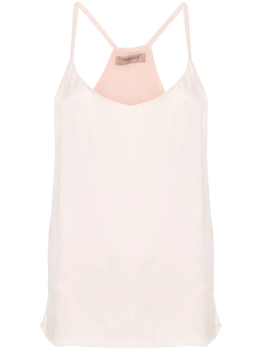 Sleeveless Satin Top
