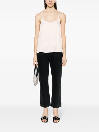 Sleeveless Satin Top