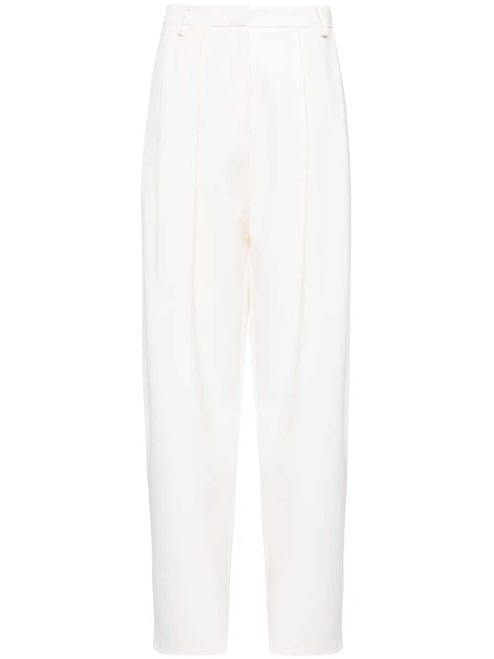 Pleated Tapered-Leg Trousers