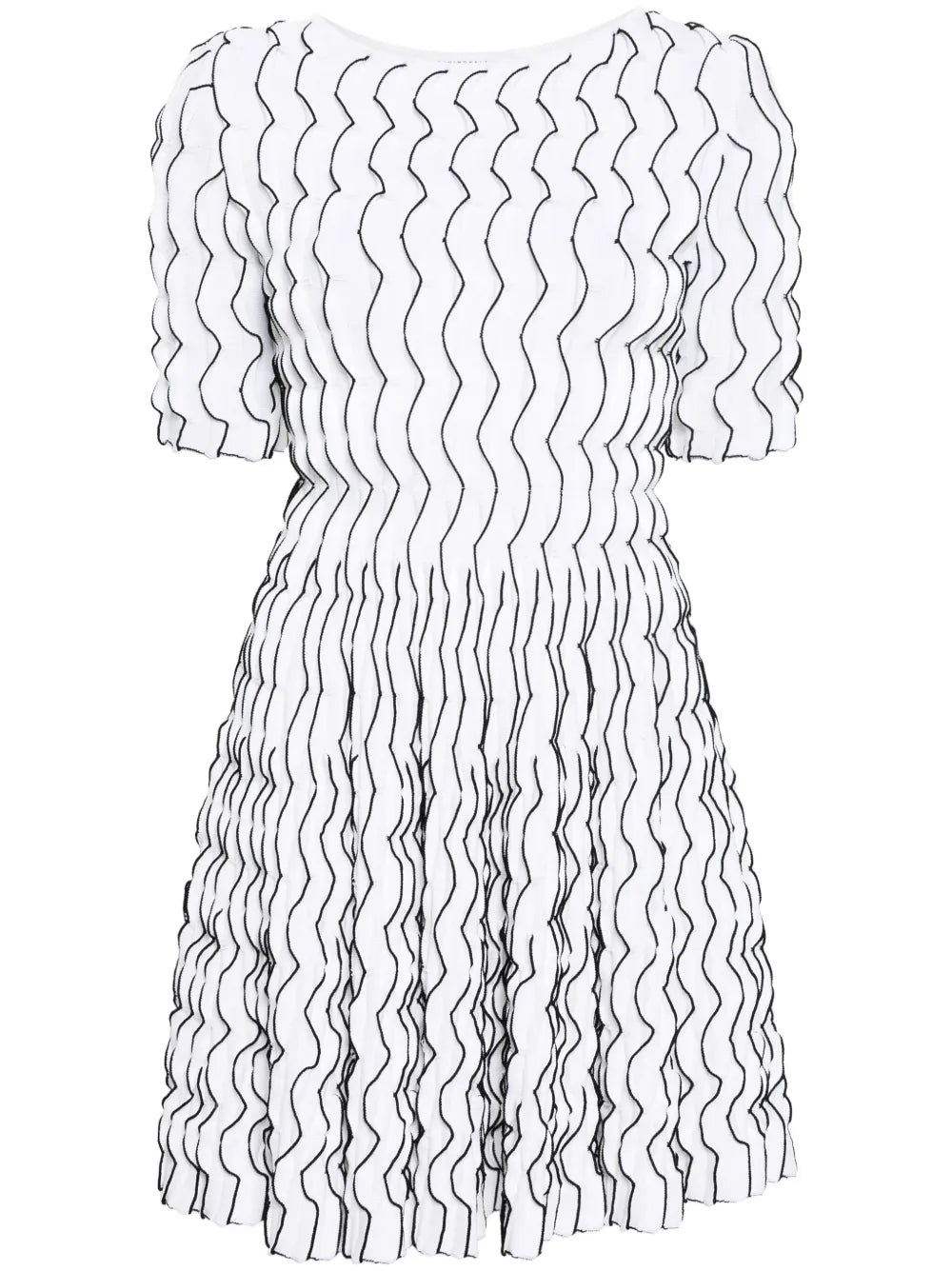 Ruffled Flared Mini Dress