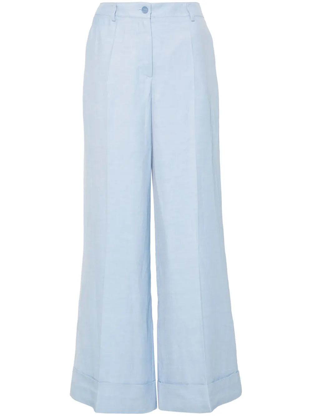 Flared Pressed-Crease Trousers