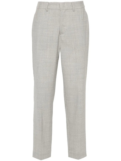 Tapered-Leg Tailored Trousers