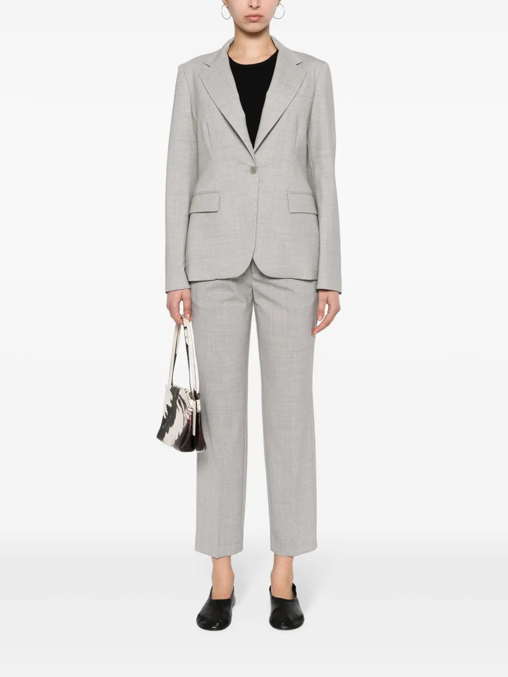 Tapered-Leg Tailored Trousers