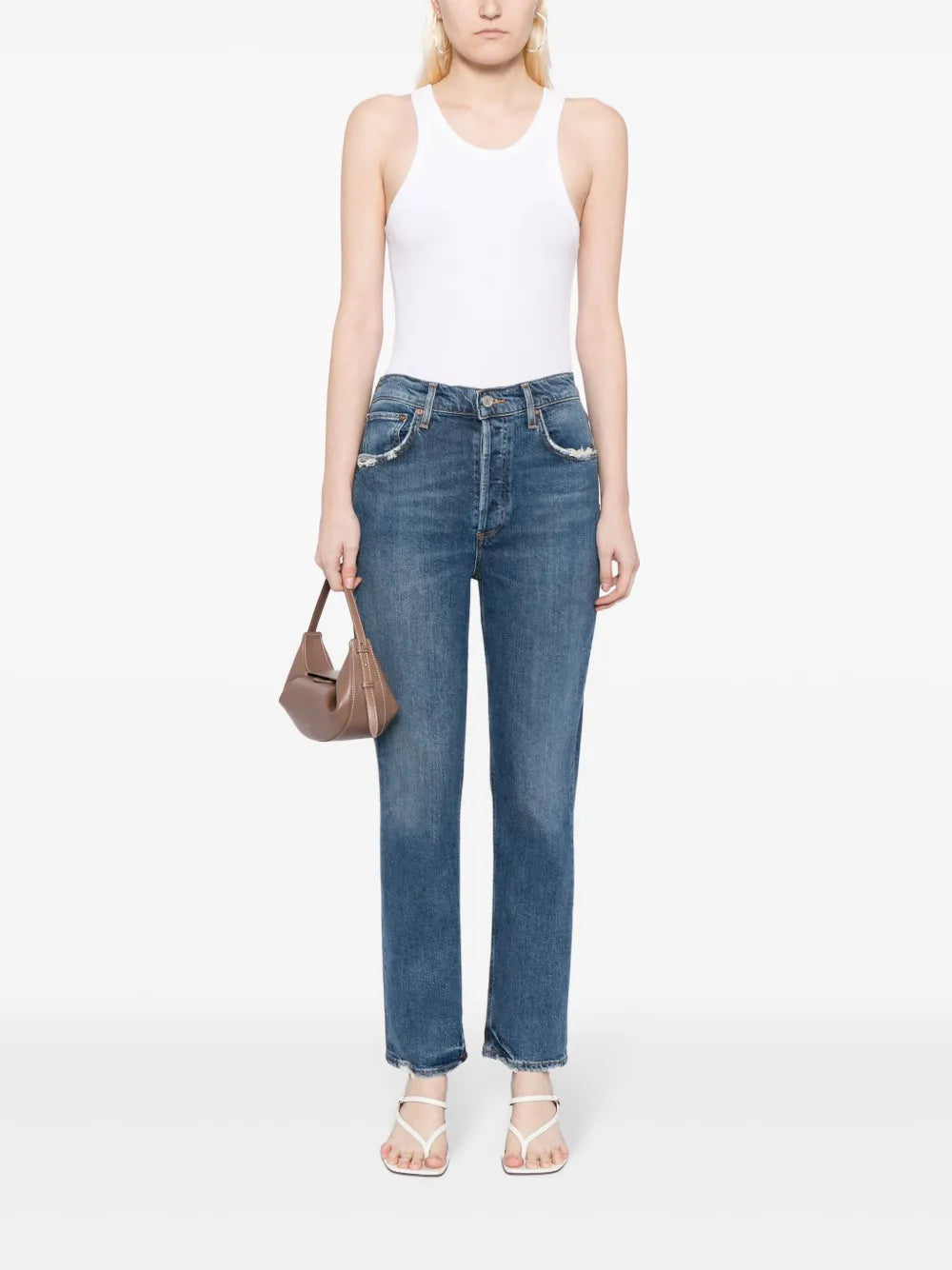 Riley High-Rise Straight-Leg Jeans