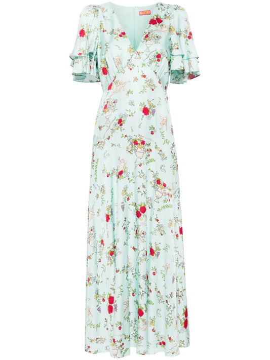 Tallulah Cherub-Print Dress