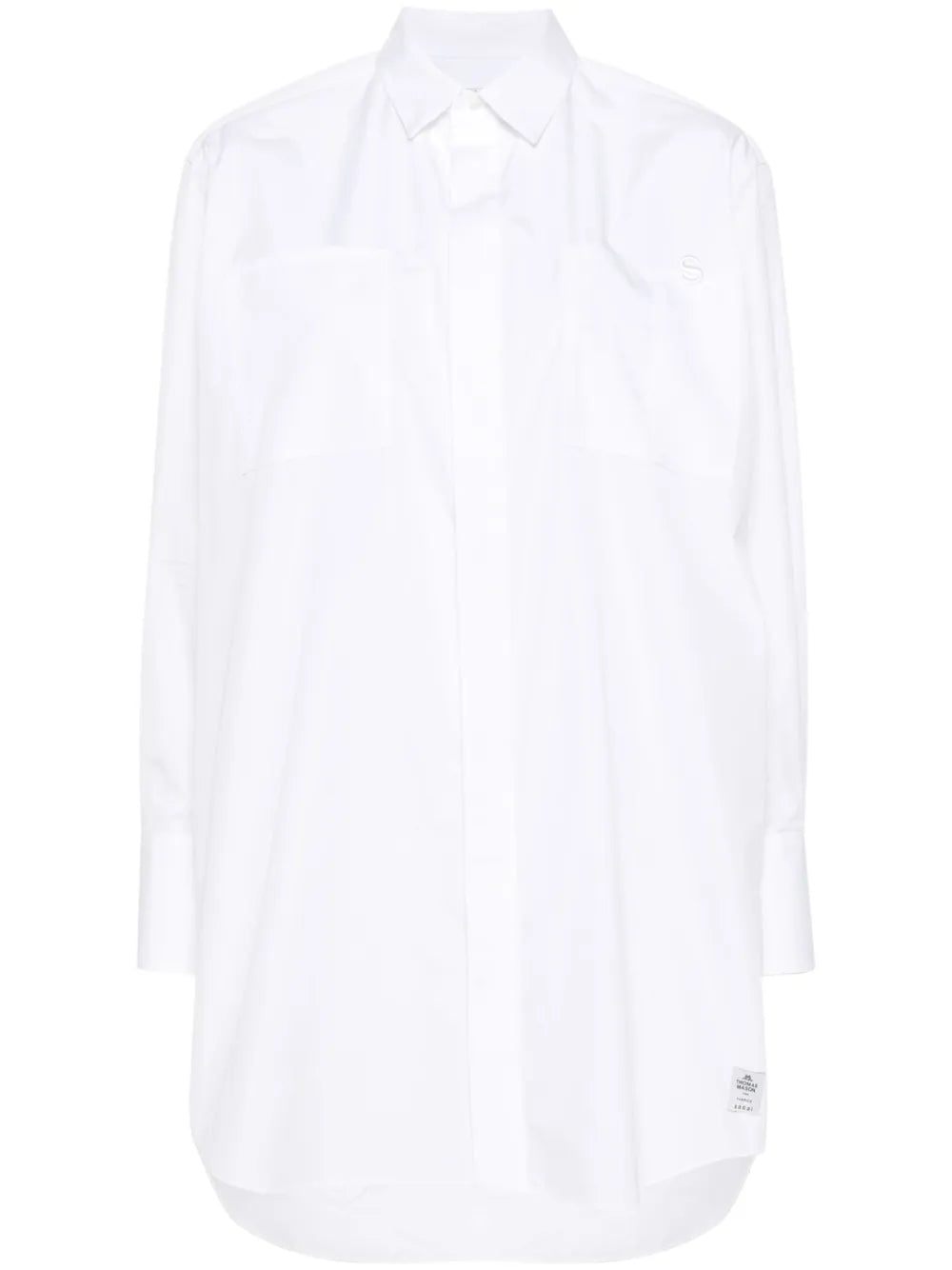 Logo-Raised Poplin Shirt