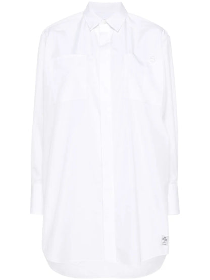 Logo-Raised Poplin Shirt