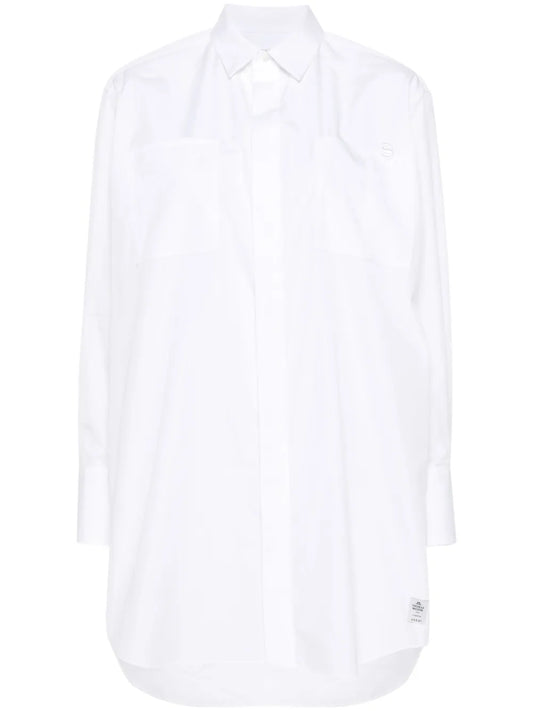 Logo-Raised Poplin Shirt