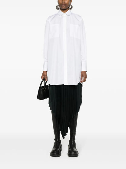Logo-Raised Poplin Shirt