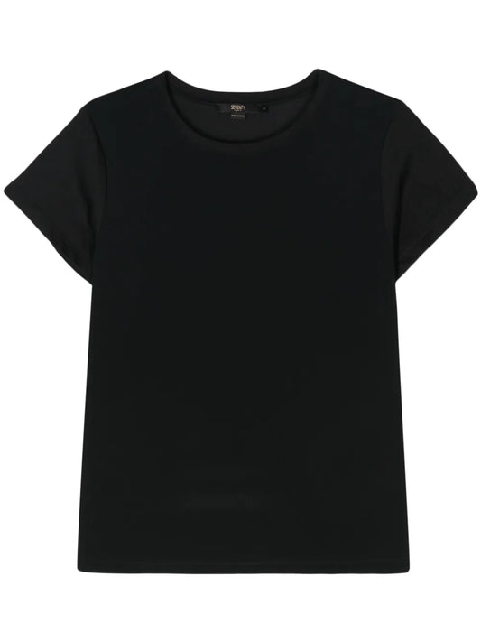 Round-Neck Panelled T-Shirt