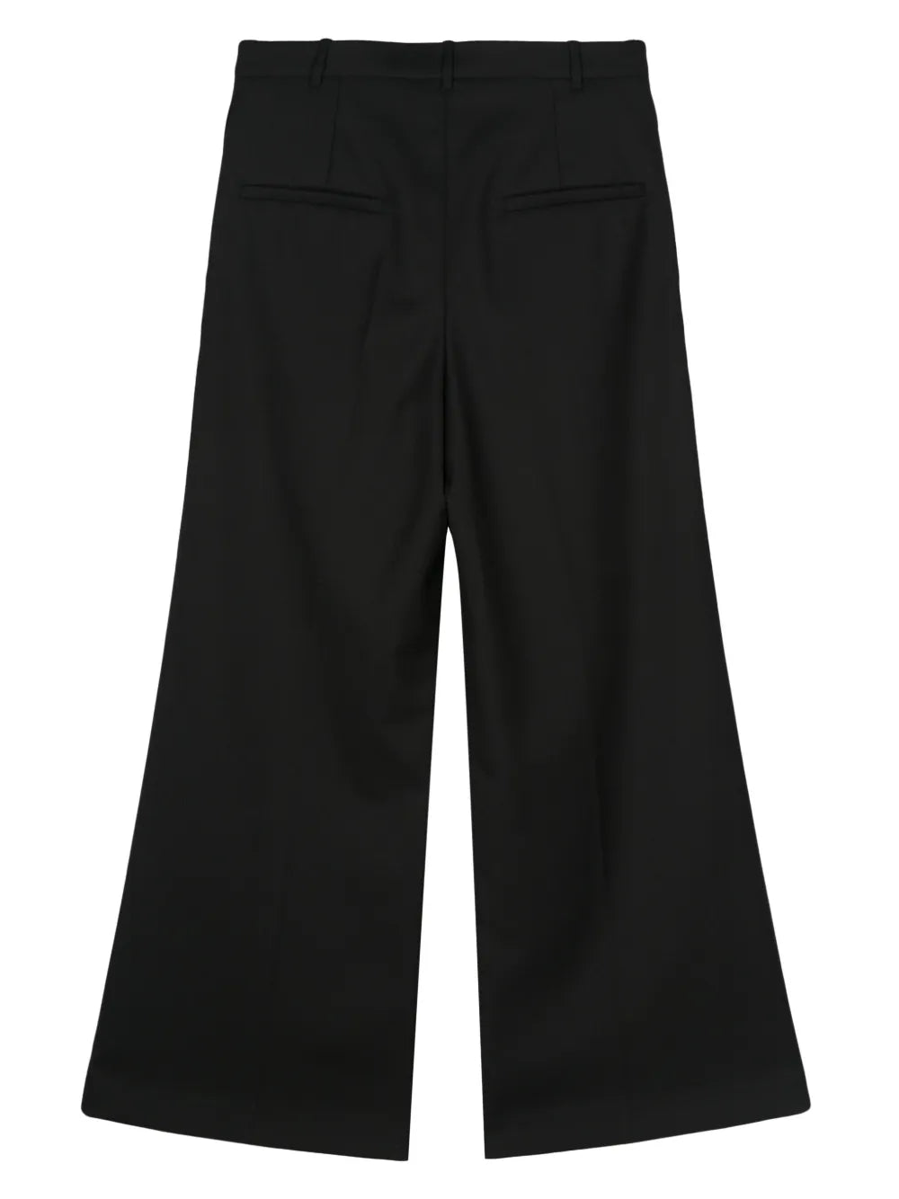 Twill Wide-Leg Trousers