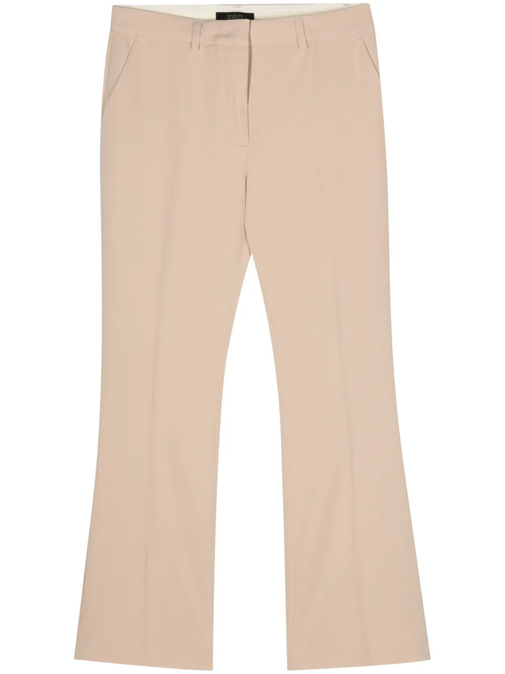 High-Waist Flared Trousers