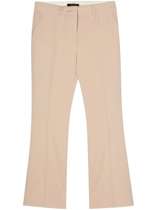 High-Waist Flared Trousers