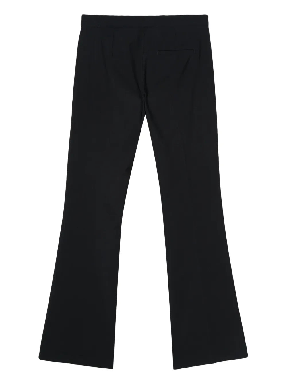 Pressed-Crease Flared Trousers