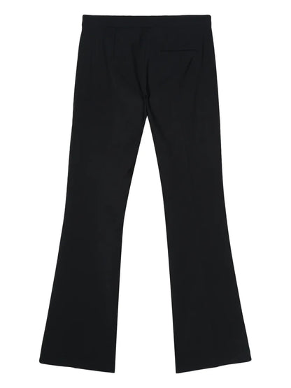 Pressed-Crease Flared Trousers