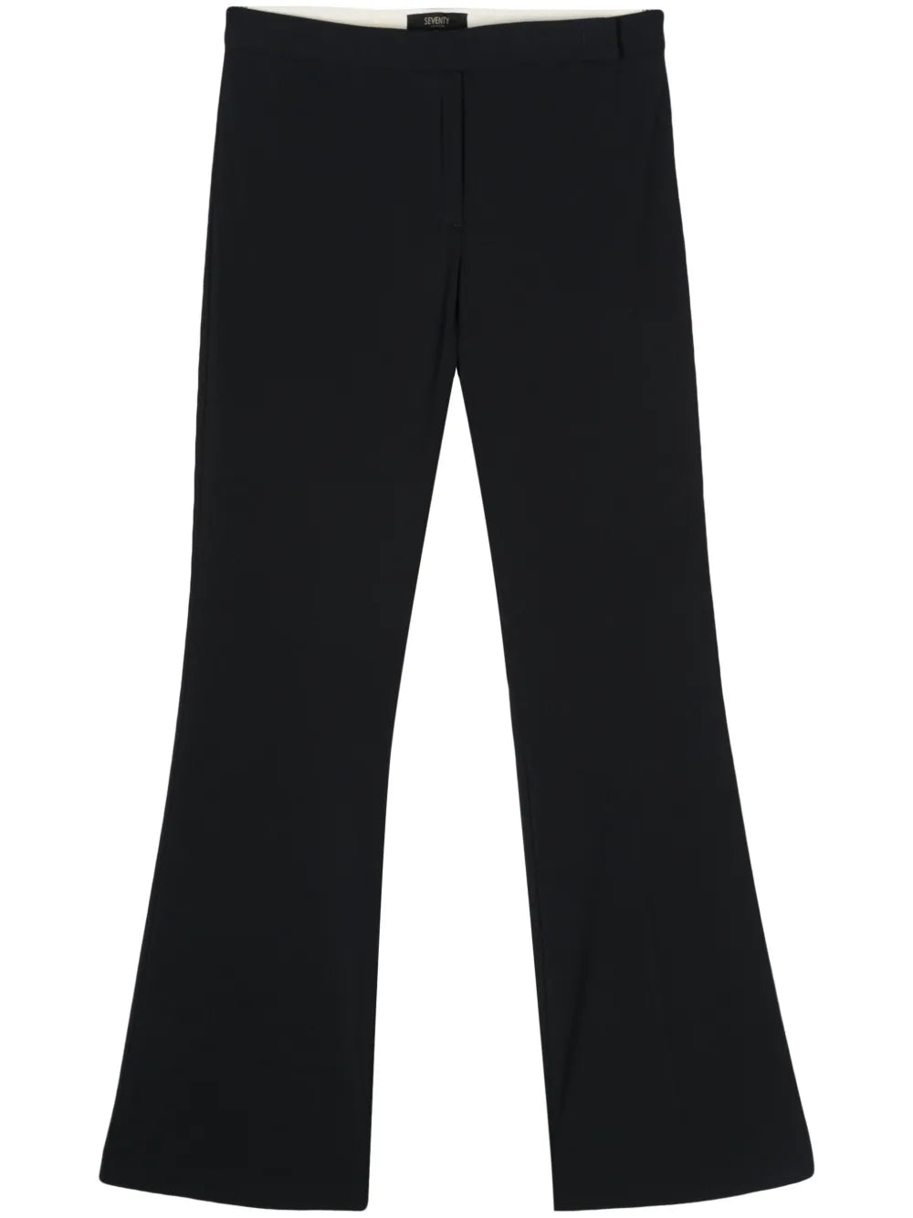 Pressed-Crease Flared Trousers