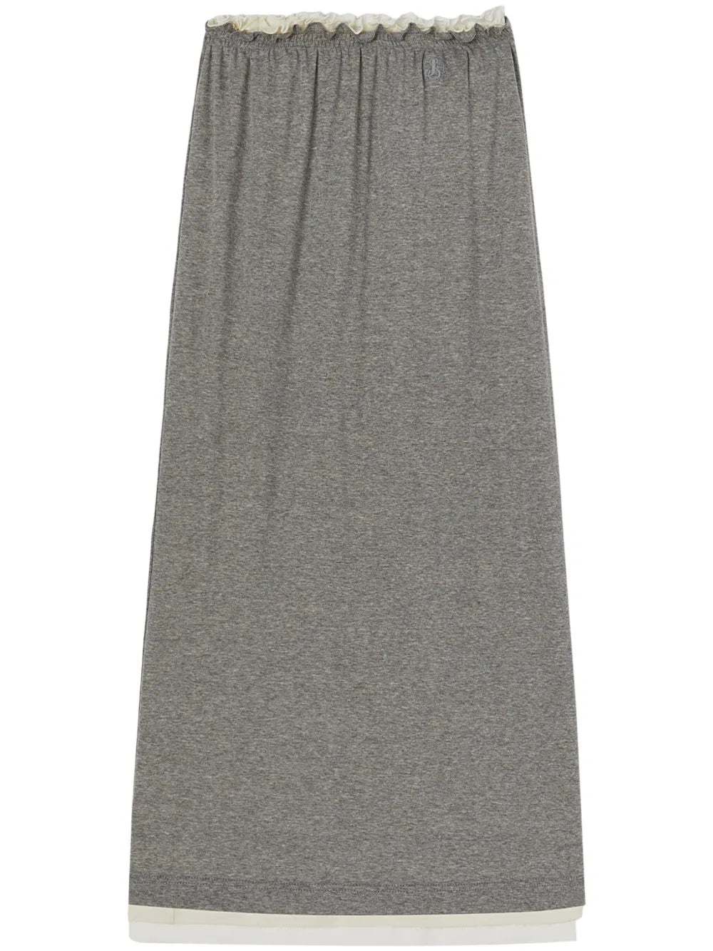 Layered Jersey Midi Skirt