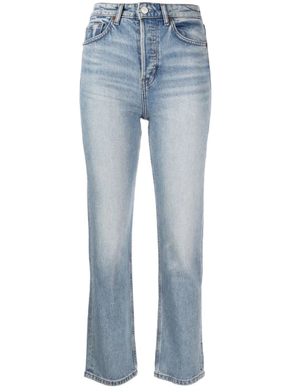 Slim-Legged Cropped Jeans