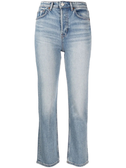Slim-Legged Cropped Jeans