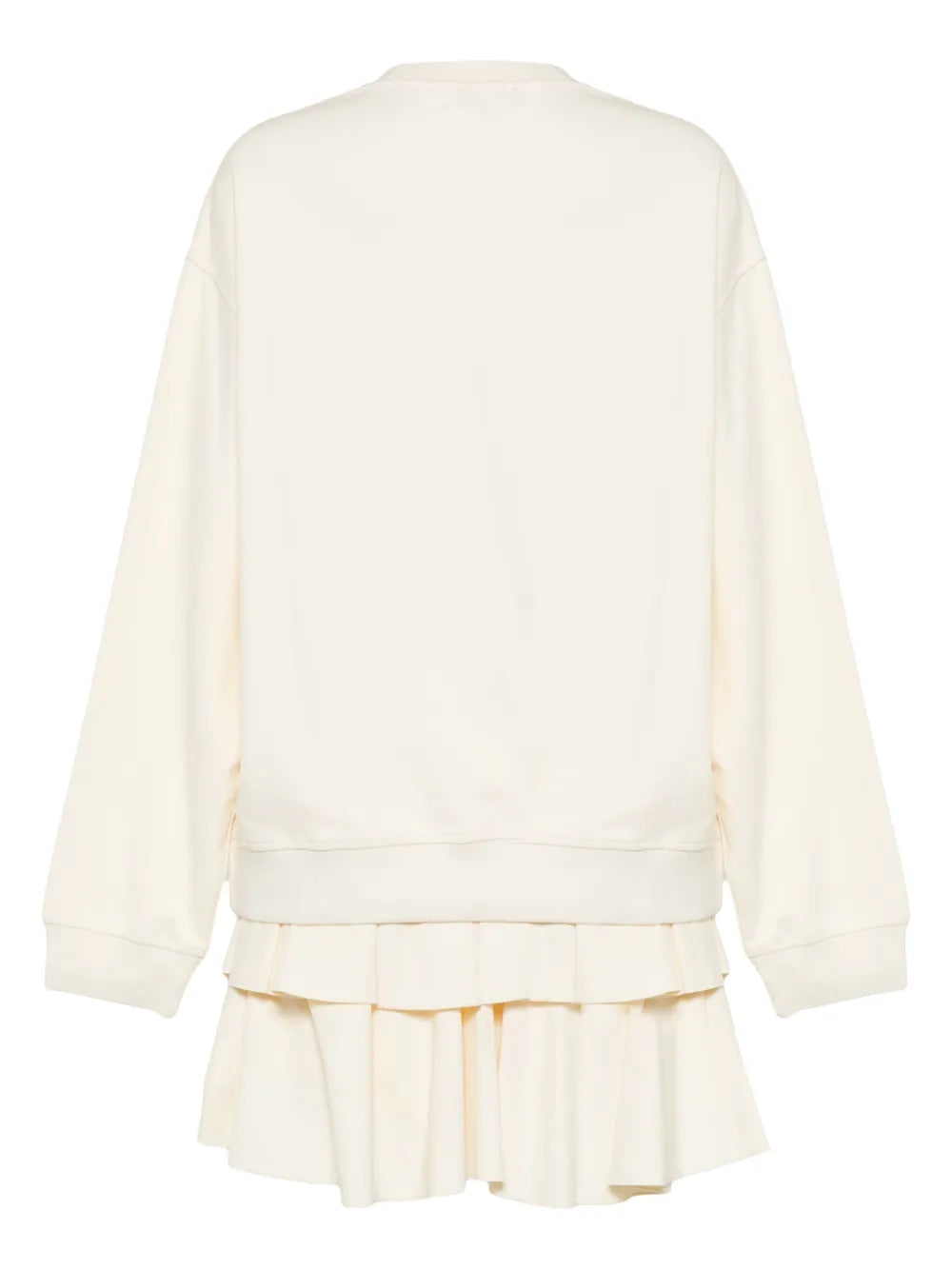 Slogan-Embroidered Crew-Neck Sweatshirt