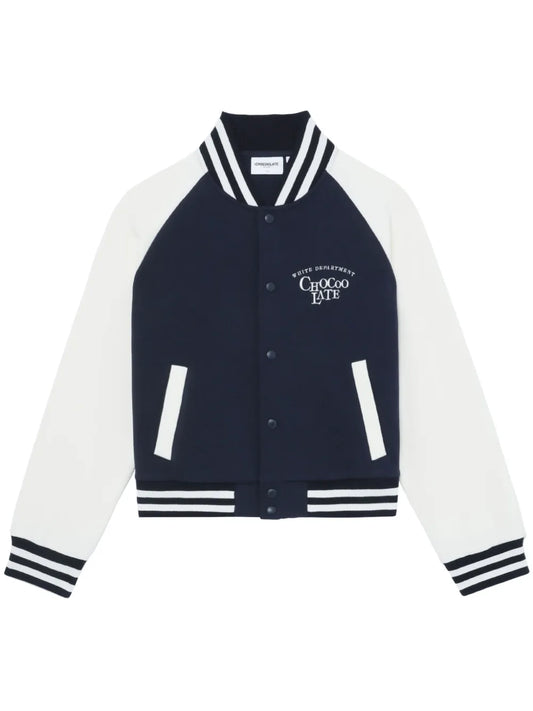 Logo-Embroidered Bomber Jacket