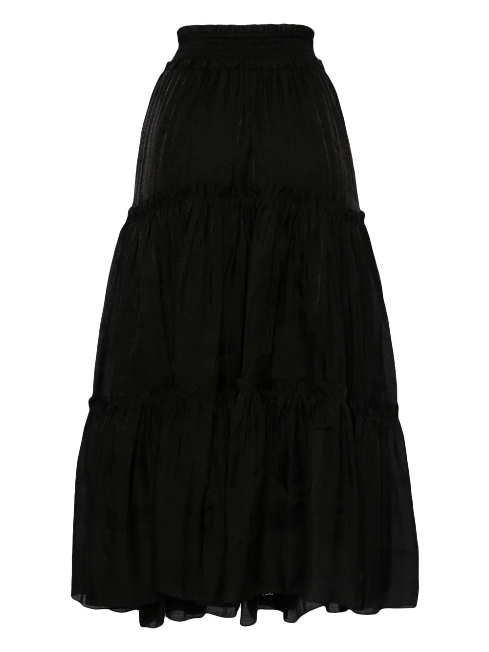 High-Waist Tiered Skirt