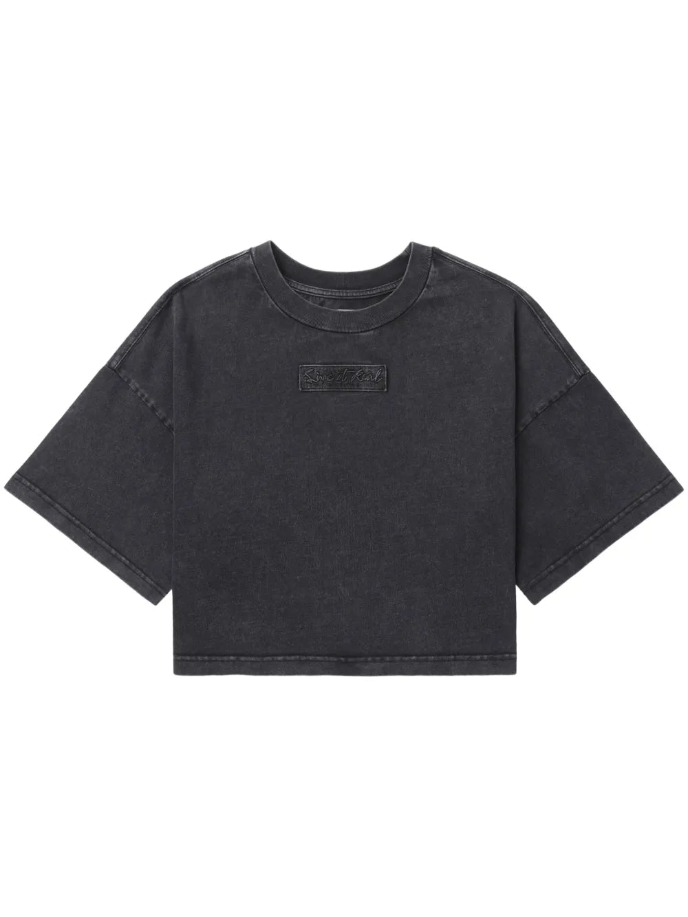 Logo-Patch Cropped T-Shirt