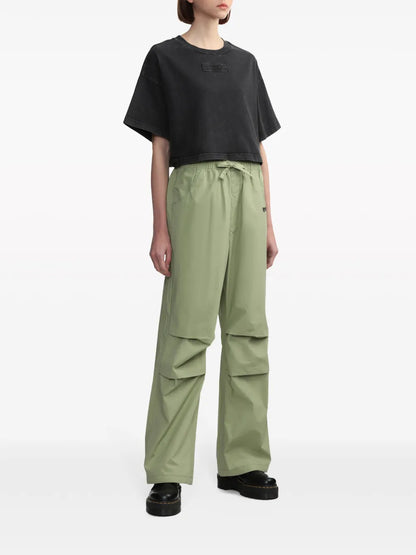 Logo-Patch Cropped T-Shirt