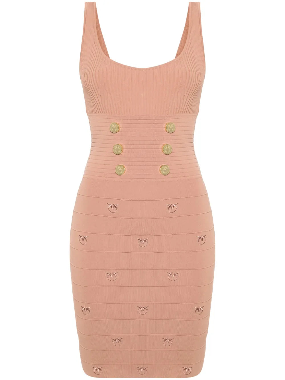 Ribbed-Knit Mini Dress