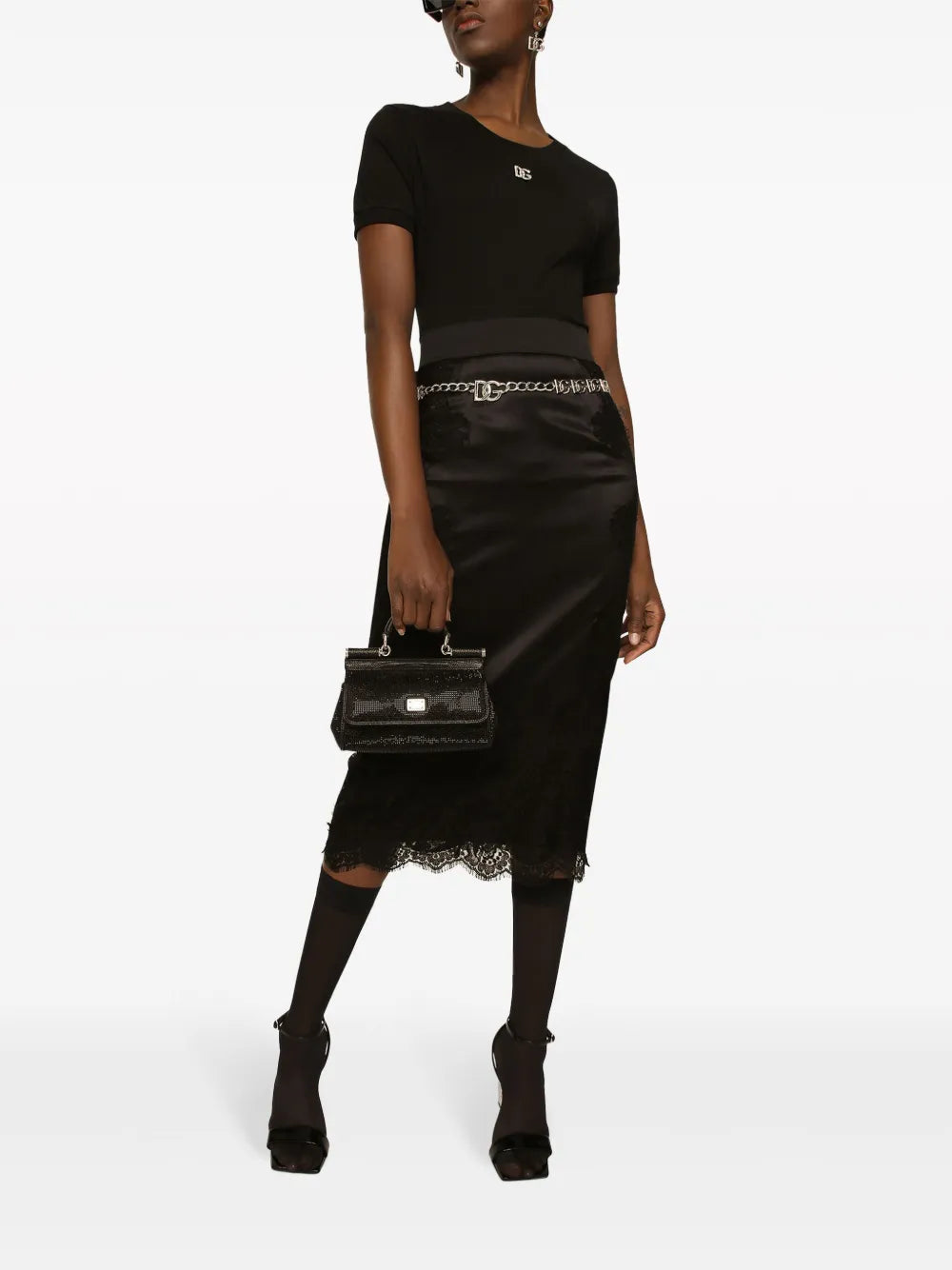 Satin Midi Skirt