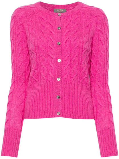 Myla Cable-Knit Cashmere Cardigan