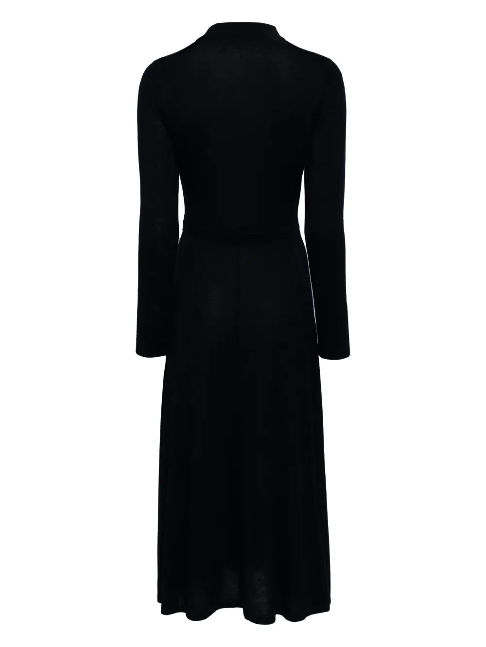 Polo-Collar Belted Dress