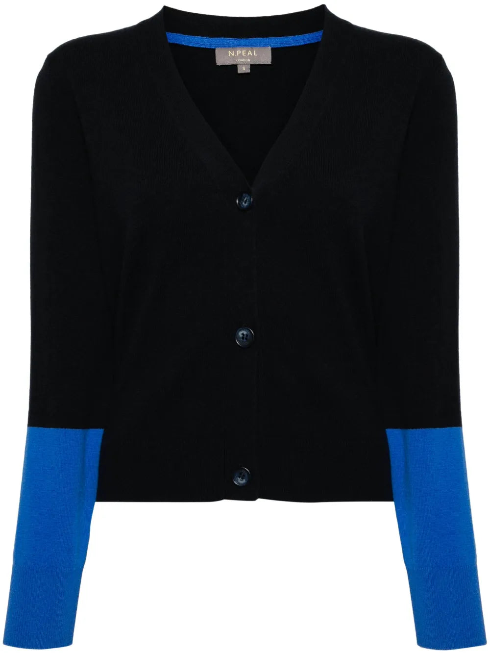 Colour-Block Cashmere Cardigan