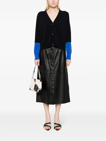 Colour-Block Cashmere Cardigan