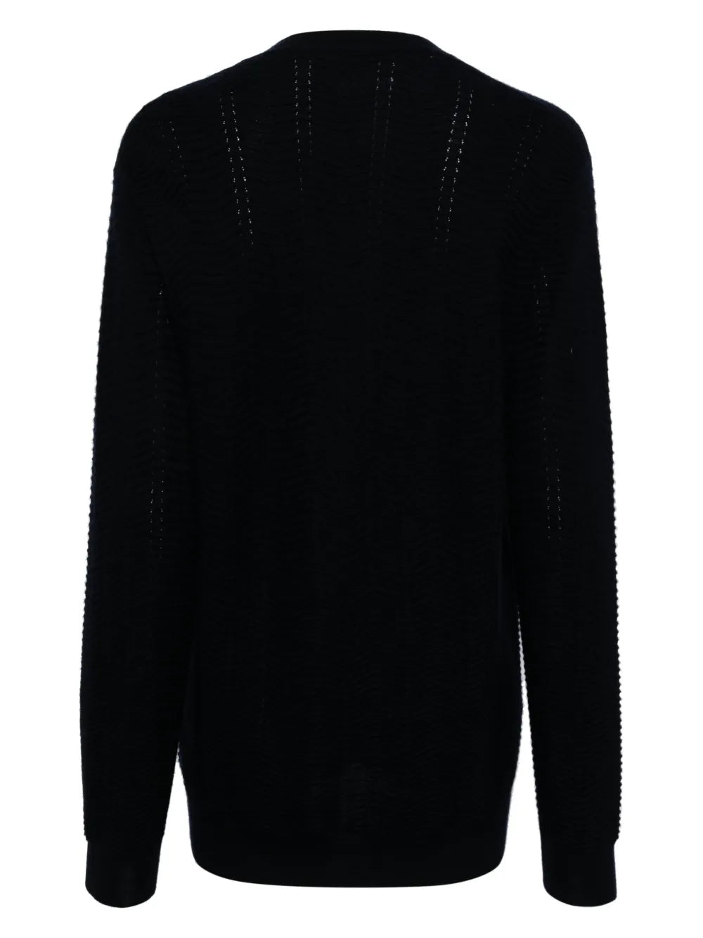 V-Neck Open-Knit Cardigan