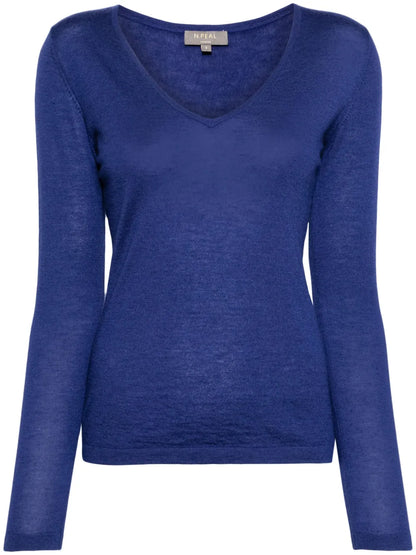 Long-Sleeve Cashmere T-Shirt