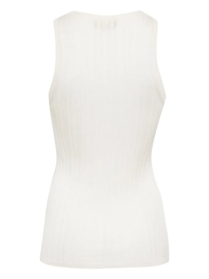 Round-Neck Ribbed-Knit Tank Top