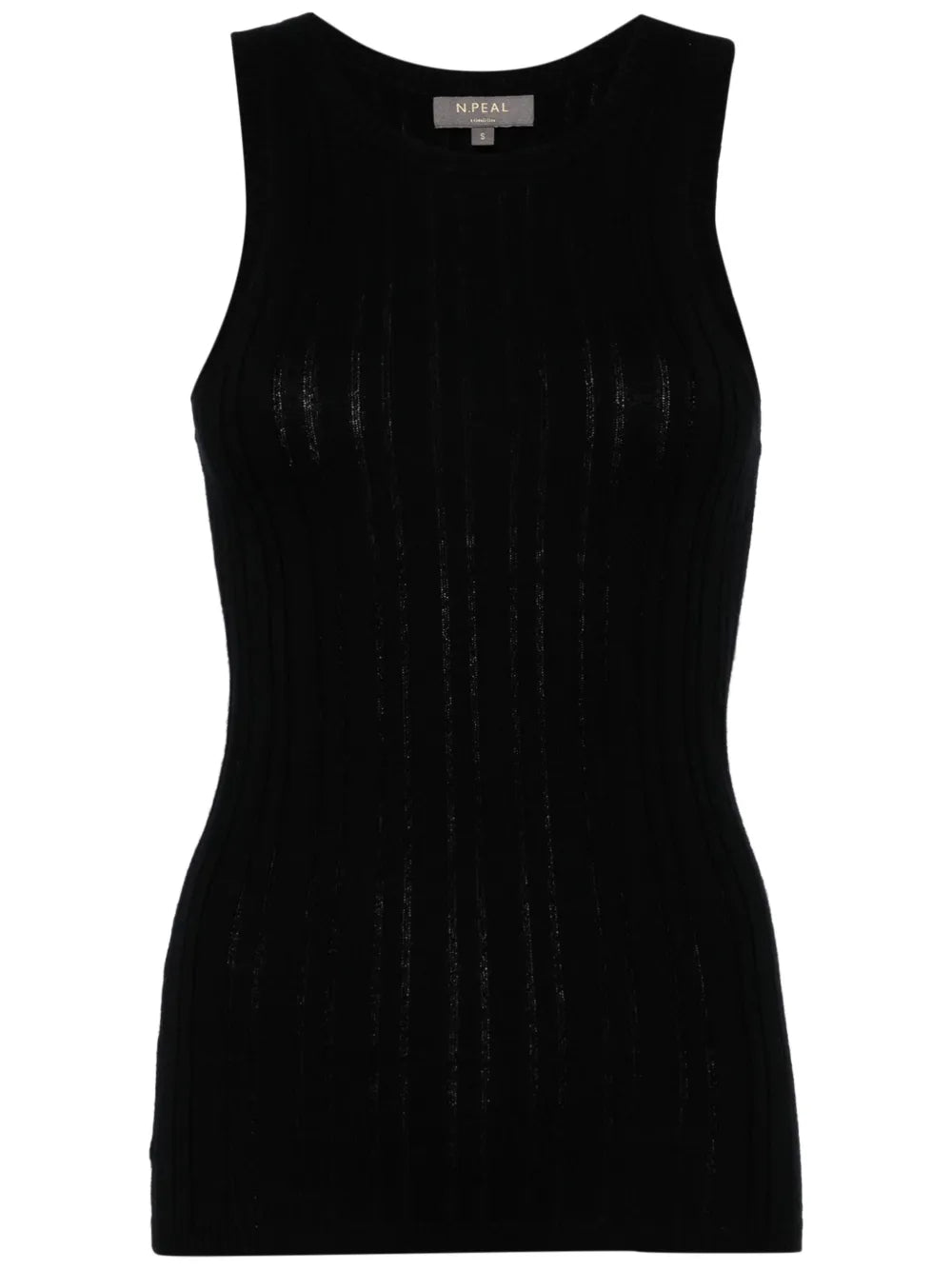 Round-Neck Ribbed-Knit Tank Top