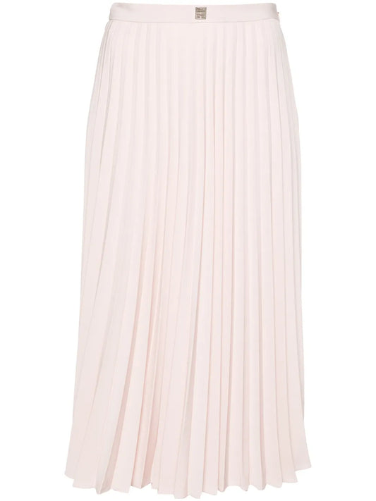 4G Pleated Midi Skirt